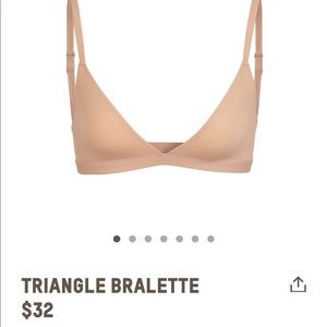 Skims triangle bra - XS ochre